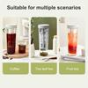 1L Cold Water Kettle Transparent Plastic Jug with Wide Mouth High-capacity Beverage Pot for Water Juice Iced Tea Milk