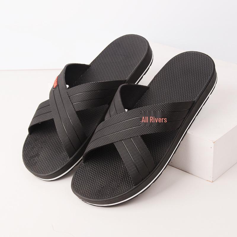Plus Size Men's Summer Slippers: Comfortable, Soft Sole for Home and Bathroom, Available In Sizes 46-52