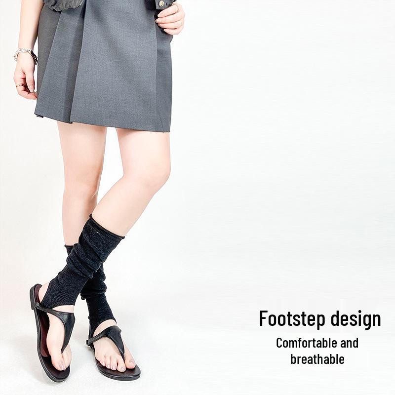 Женские утягивающие эластичные вязаные носки-сандалии: Дышащий, Тонкий и Универсальный для Весны и Лета