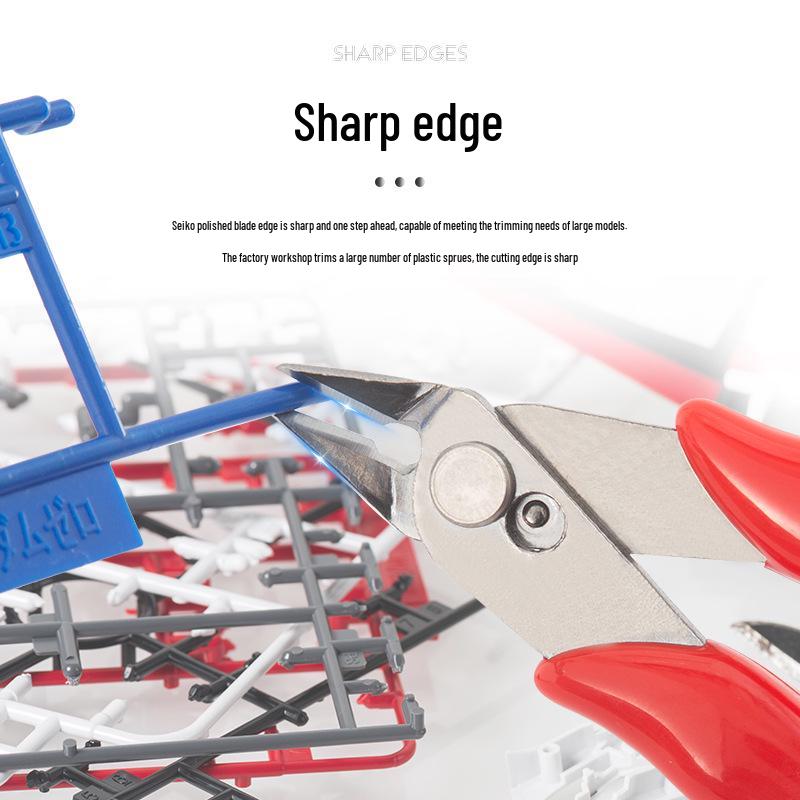 Industrial 170 Reinforced Angled Cutters with 2.8mm Thick Iron Wire Nibs for Plastic Gates