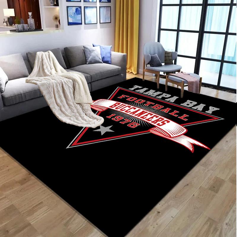 Tampa Bay Buccaneers Pattern Rug, Indoor/Outdoor Mat, for Picnic, Gameroom, Bedroom, Office, Living Room, Home Decor Carpet, Birthday Gift