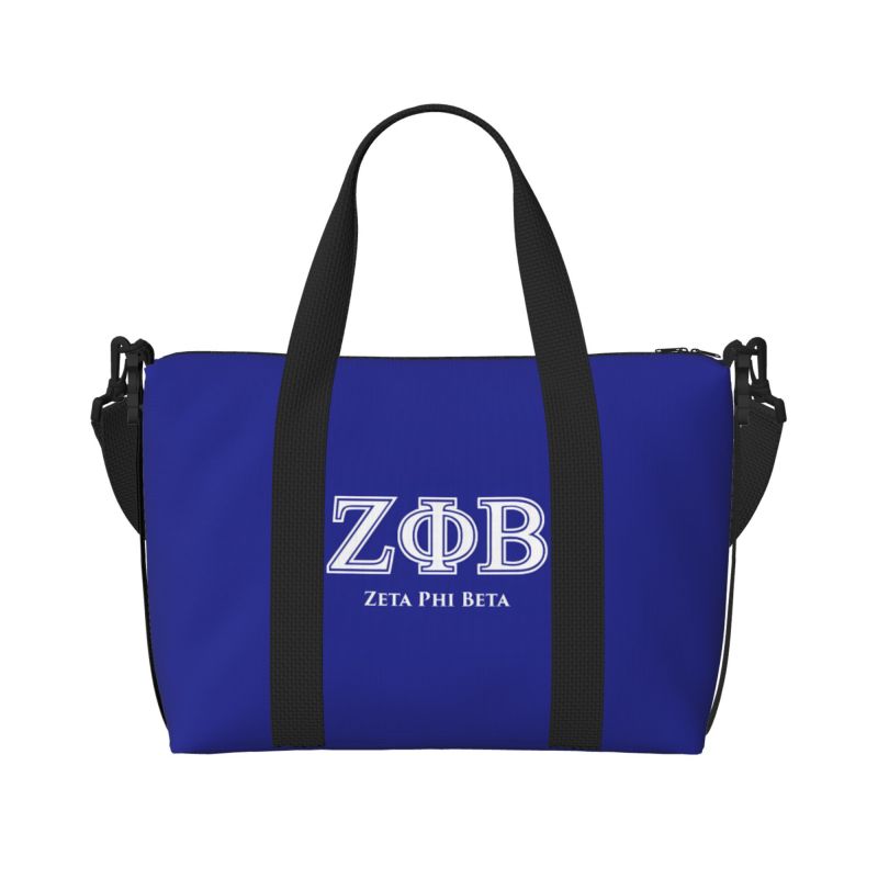 Zeta Phi Beta 1920 Print Travel Duffel Bag Women Multipurpose Workout Luggage Handbag Lightweight Waterproof Tote Bags