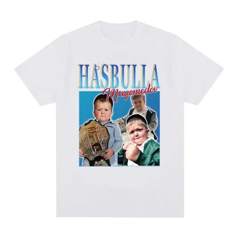 2024 Hasbulla Fighting T Shirt Mini Khabib Blogger T-Shirt Crew Neck Men Tees Retro Tops Funny Graphic Women T Shirt Streetwear