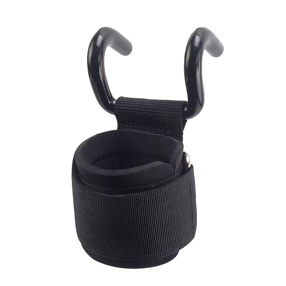 1/2Pcs With Wrist Wraps Hand-Bar Wrist Strap Pull-Ups Power Lifting Gloves New Gym Fitness Hook