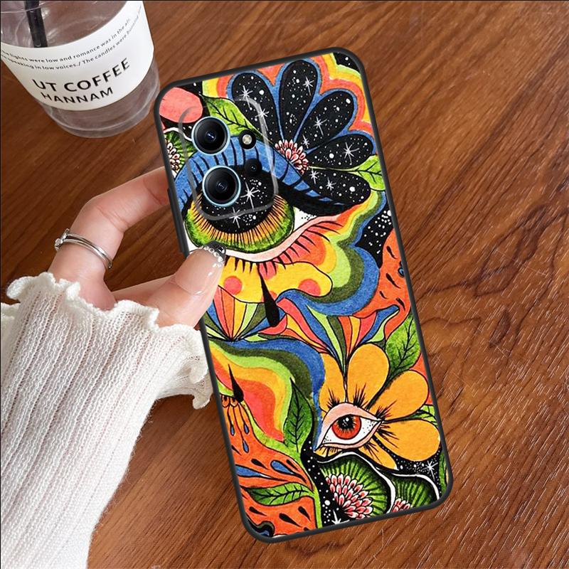 Красочный психоделический чехол для Xiaomi Redmi 14C 13C 12C 10C Redmi Note 14 13 11 9 10 12 Pro 9S 10S 11S 12S