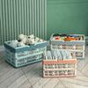 with Handle Outdoor Picnic Basket Plastic Camping Storage Basket  For Kitchen and Camping