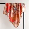 90 * 90 см новый шелковый шарф женский весенне-летний декоративный шарф солнцезащитный дорожный платок осенне-зимний шарф тонкий выпуск