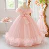 New Formal Princess Puff Dress for Girls – Perfect for Flower Girls, Hosts, and Piano Performances.