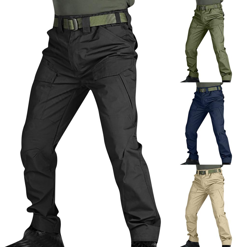 Мужские брюки-карго с карманами, легкая повседневная водонепроницаемая рабочая одежда на открытом воздухе, униформа для операций