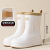 Rain Shoes Women's Platform Fashion Korean Version Short Tube Big Head Boots Four Seasons Outdoor Internet Celebrities Can Wear Non-slip Waterproof R