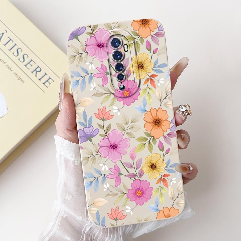 Чехол для Oppo Reno 2 2F Милый кролик Расписная крышка Мягкий силикон ТПУ Чехлы для телефона Для Oppo Reno2 F Reno 2F Задняя крышка Funda
