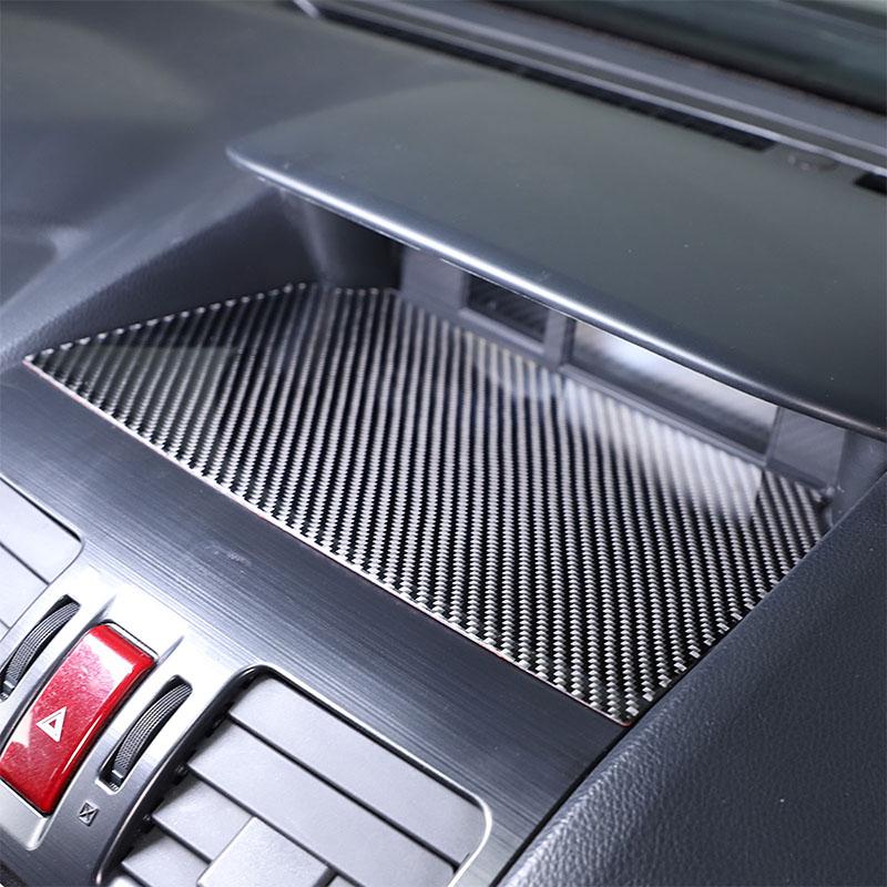 Для Subaru Forester 2013-18 мягкое углеродное волокно, центральная консоль, панель бака для хранения, противоскользящая крышка, накладка, наклейка на автомобиль