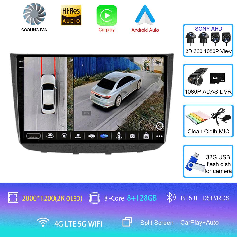Android 14 Auto Carplay Car Radio Multimedia Player For Mercedes-Benz Vito 2 W639 Viano 2 2003 - 2015 Navigation GPS 4G+WIFI BT