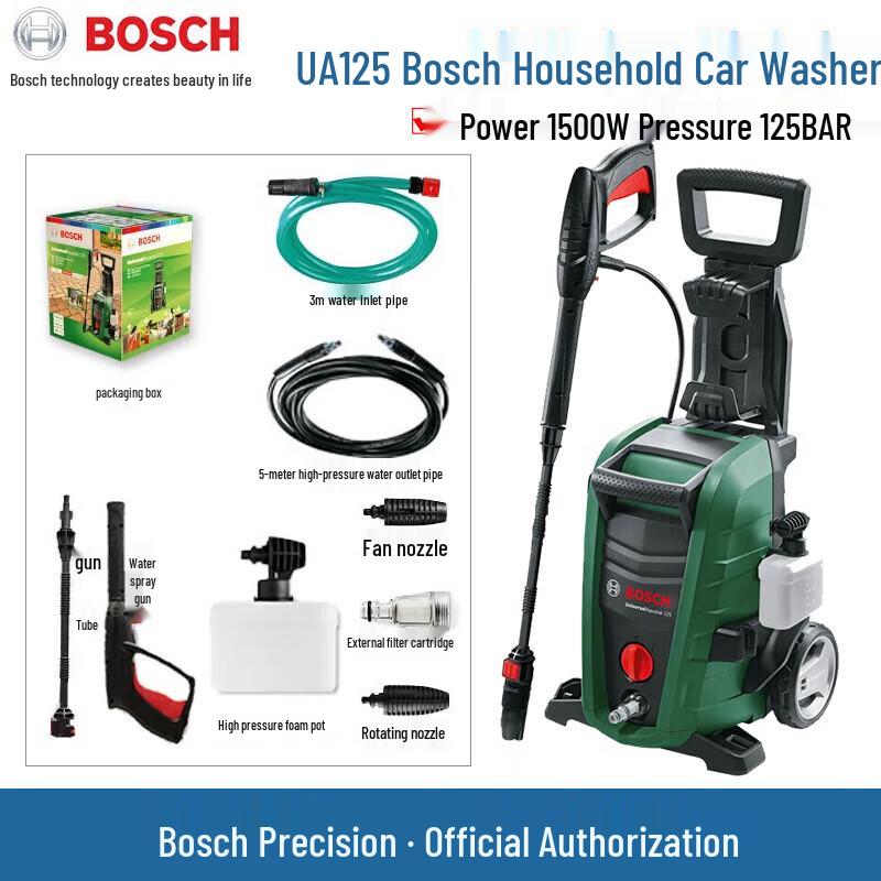 Bosch 220В Бытовая мойка высокого давления для автомобиля Штепсель CN (адаптер в комплекте)