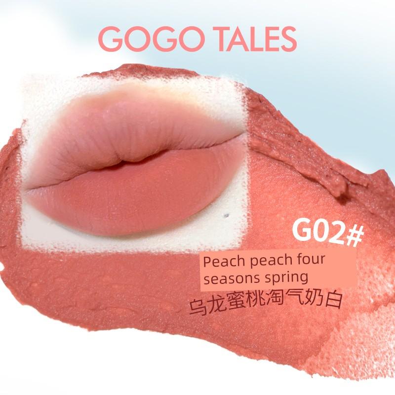 Gogotales Gogogo Dance Ice Cream Lip Mud White Velvet Matte Matte Lip Gloss Student Cheap Lipstick
