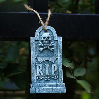 Хэллоуин Черепа Надгробия Подвеска Украшение Дом с Привидениями Кладбище Гроб DIY Сад Двор На Открытом Воздухе Хэллоуин Вечеринка Розыгрыш Реквизит