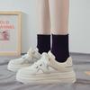 Весенние женские белые туфли Dad Shoes на толстой подошве 2025 года — дышащие, увеличивающие рост, универсальные кроссовки для весны и осени