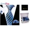 Cozy Up Ties for Men Set with Pocket Square Cufflink and Tie Clip | Necktie Handkerchief In Gift Box for Wedding