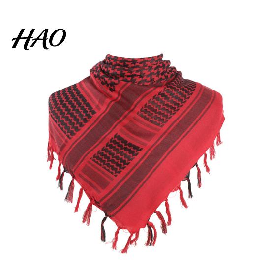 Women Tassel Scarf Thickened Palestine Keffiyeh Wide Printed Vintage Sunshade Decorative Thick Shawl Neck Protection Unisex Soft Warm Four Season