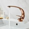 Tuqiu Antique Bathroom Faucet White Sink Mixer Tap Brass Hot Cold Brush Gold Wash Basin Faucet Single Handle Crane For Bathroom