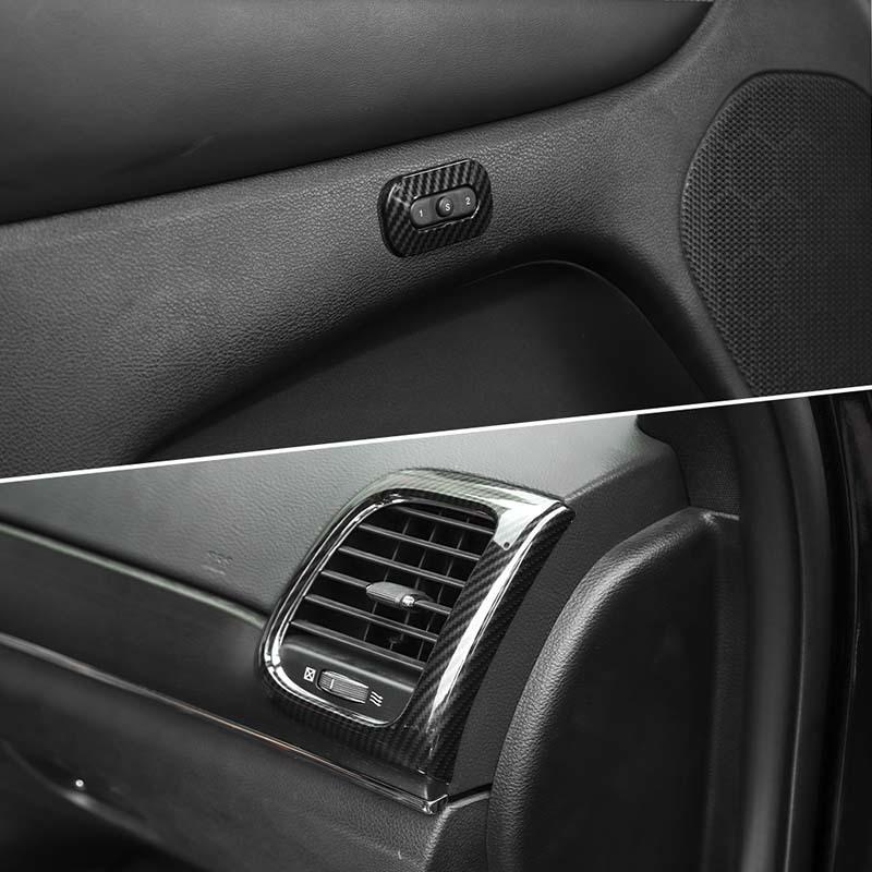 Декоративная панель рулевого колеса ABS, наклейка на приборную панель, подходит для Jeep Grand Cherokee 2016-2021, аксессуары для интерьера