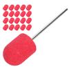 Шлифовальный колпачок для дизайна ногтей, набор сверл для полировки, шлифовки, шлифовальных лент (13 х 19 мм)красный