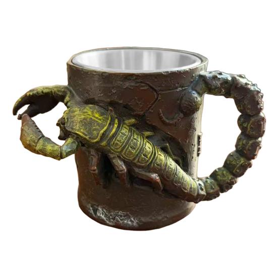 Готская кружка-скорпион 3D кружка для кофе со скорпионом и ручкой Смоляная чашка для чая Подарки для мужчин женщин Декор для дома и офиса