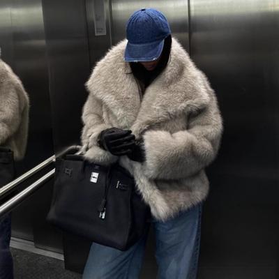 Женское осенне-зимнее пальто из искусственного меха, плюшевая пушистая женская куртка, новинка в верхней одежде, белое, красное, серое, черное, пальто из шерстяных смесей