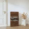 VidaXL Shoe Cabinet Brown Oak 59x17x108cm Engineered Wood 342533
