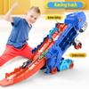New Product Folding Dinosaur Transporter Car Toys Competitive Game Roll To Eat & Store Die-cast Cars Come With2 Metal Cars