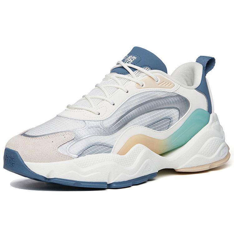 Anta Кроссовки мужские Millennium 4.0 с нескользящей износостойкой подошвой, спортивные, повседневные, белые, серые, серебристые 112228890-3