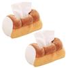 Boono Bread Tissue Case Tissue Cover Interior Interesting Goods Tissue Holder Kitchen Storage of (Set 2)