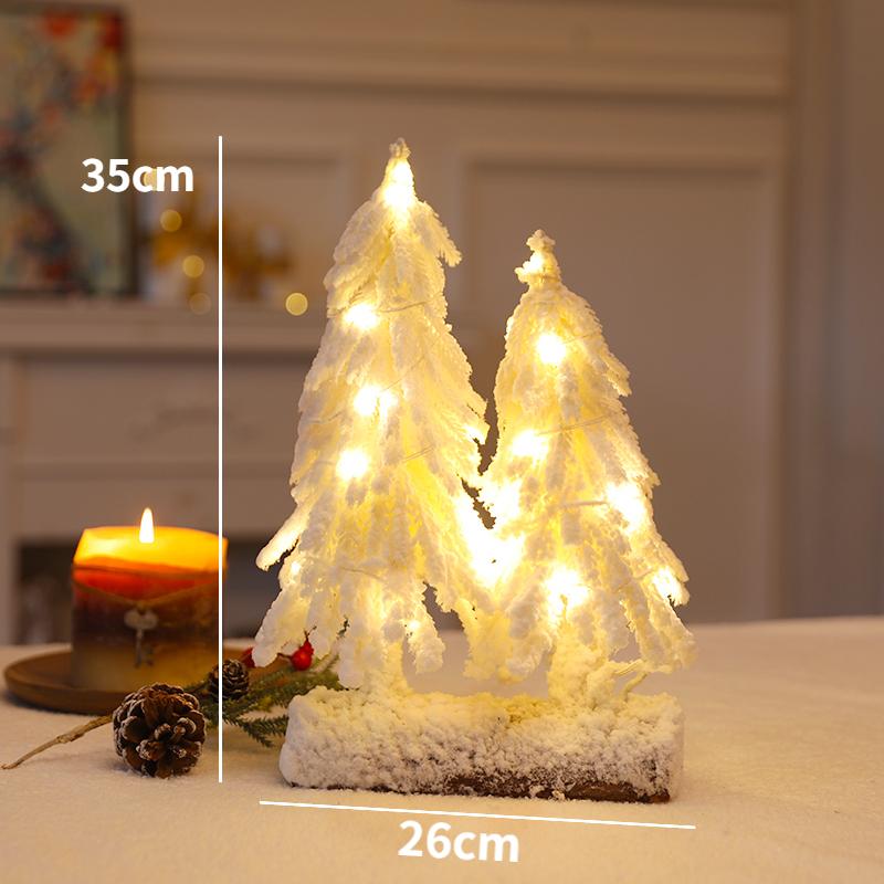 Christmas Snow Artificial White PE Tree Decoration Decor Home Party New Year Scene Shooting Ice Sculpture Museum Decoration Tree