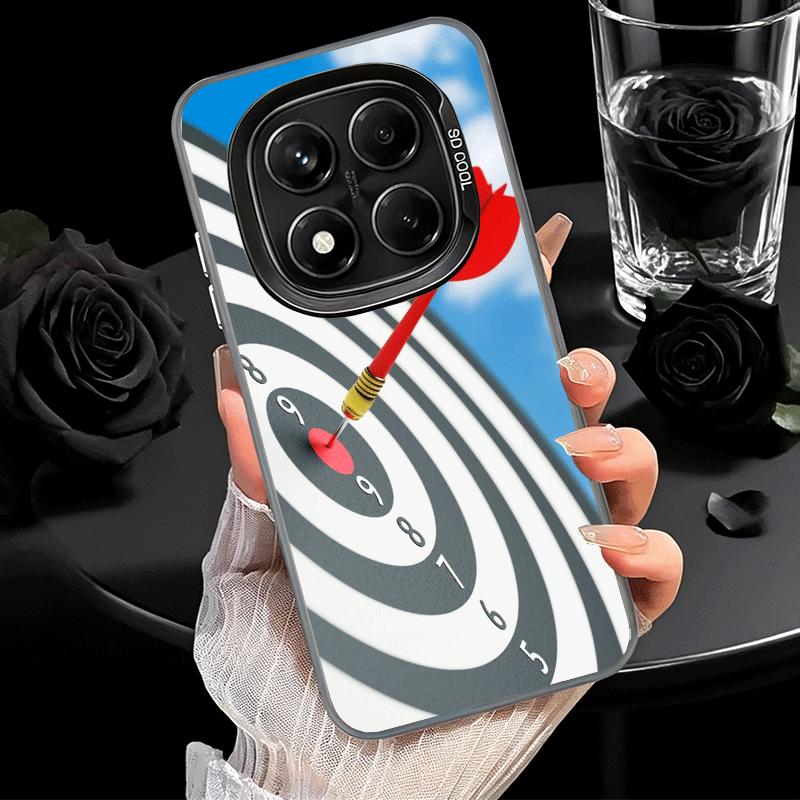 Darts Aesthetics Wire Target Soft Phone Case for Xiaomi Redmi Note 13 14 15 Pro Plus 12S 12 11S 11 11T 10S 10 Shockproof Cover B