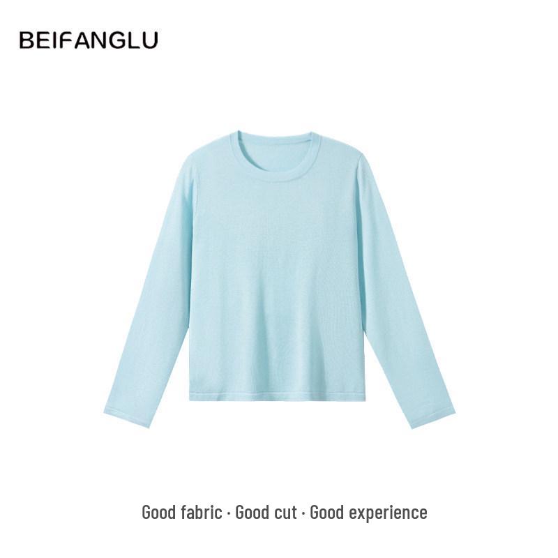 Women's Luxury Soft Cashmere Blend Knitwear - Versatile Round Neck for Spring/Summer