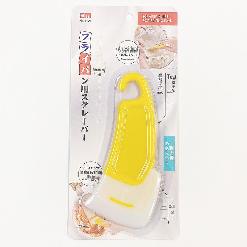 Японская мягкая резиновая антипригарная кухонная щетка и скребок KM.1124