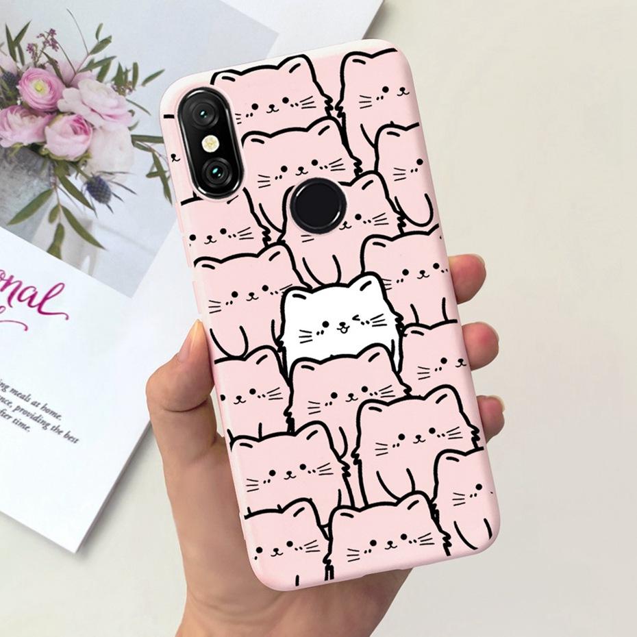 Case For Xiaomi Mi A2 Lite 5.84" Cute Animal Cartoon Candy Color Soft Silicone Phone Bumper For Xiaomi Mi A2lite Back Cover