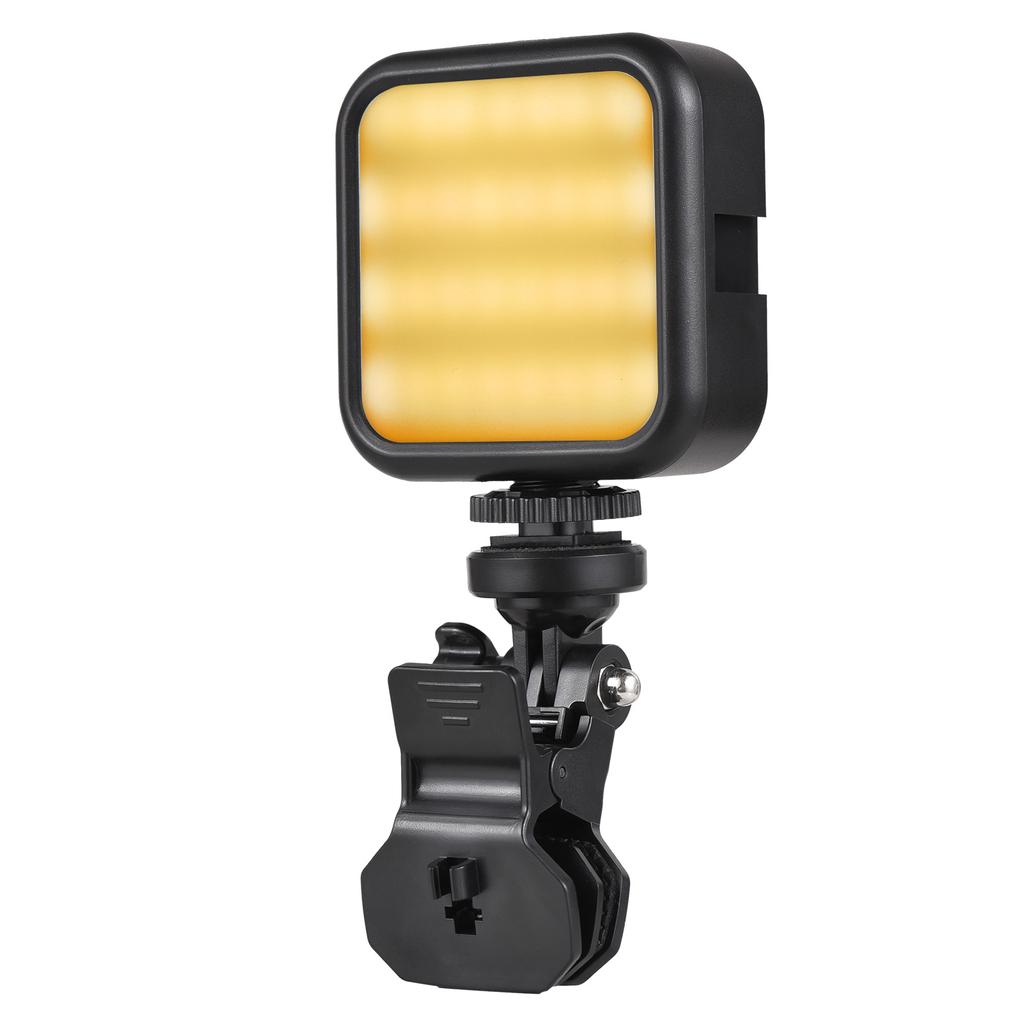 5W Pocket Led Light Mini Video Lamp Bi-color Photography Light with 3 Cold Shoe Mounts & 1/4in
