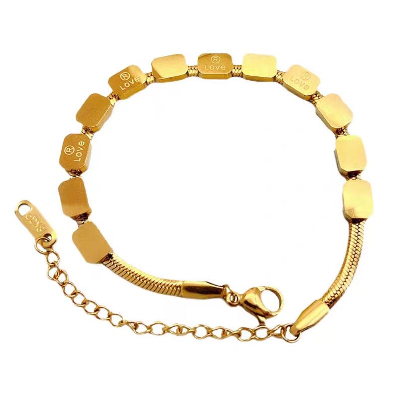 Ожерелье Love Square Snake Kost в стиле ретро, ювелирные изделия высокого класса из титановой стали, прямая партия