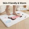 Floor Mat Soft Flannel Rug Non Slip Absorbent Mat for Bathroom Bedroom Home Decor Sausage Dog Dachshund cute