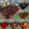 3D Volcano Lava Magma Rugs Carpet for Bedroom Decor Living Room Large Area Rugs Bedside Non-slip Floor Mat Home Entrance Doormat