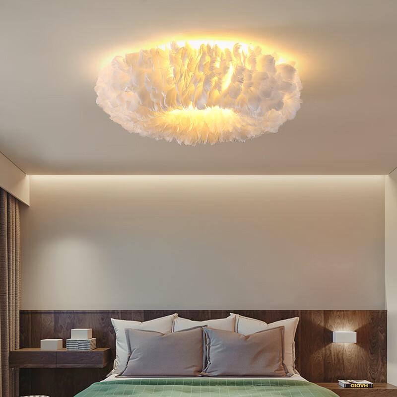 UOSU Nordic Feather Bedroom Ceiling Light