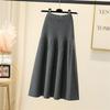 GMXIA Women's Fashion Casual Solid Color Print Summer Spring Skirt