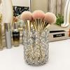 Nail Pen Holder Crystal Glass Storage Box European and American Desktop Bucket Fashion Makeup Brush Round Ornaments