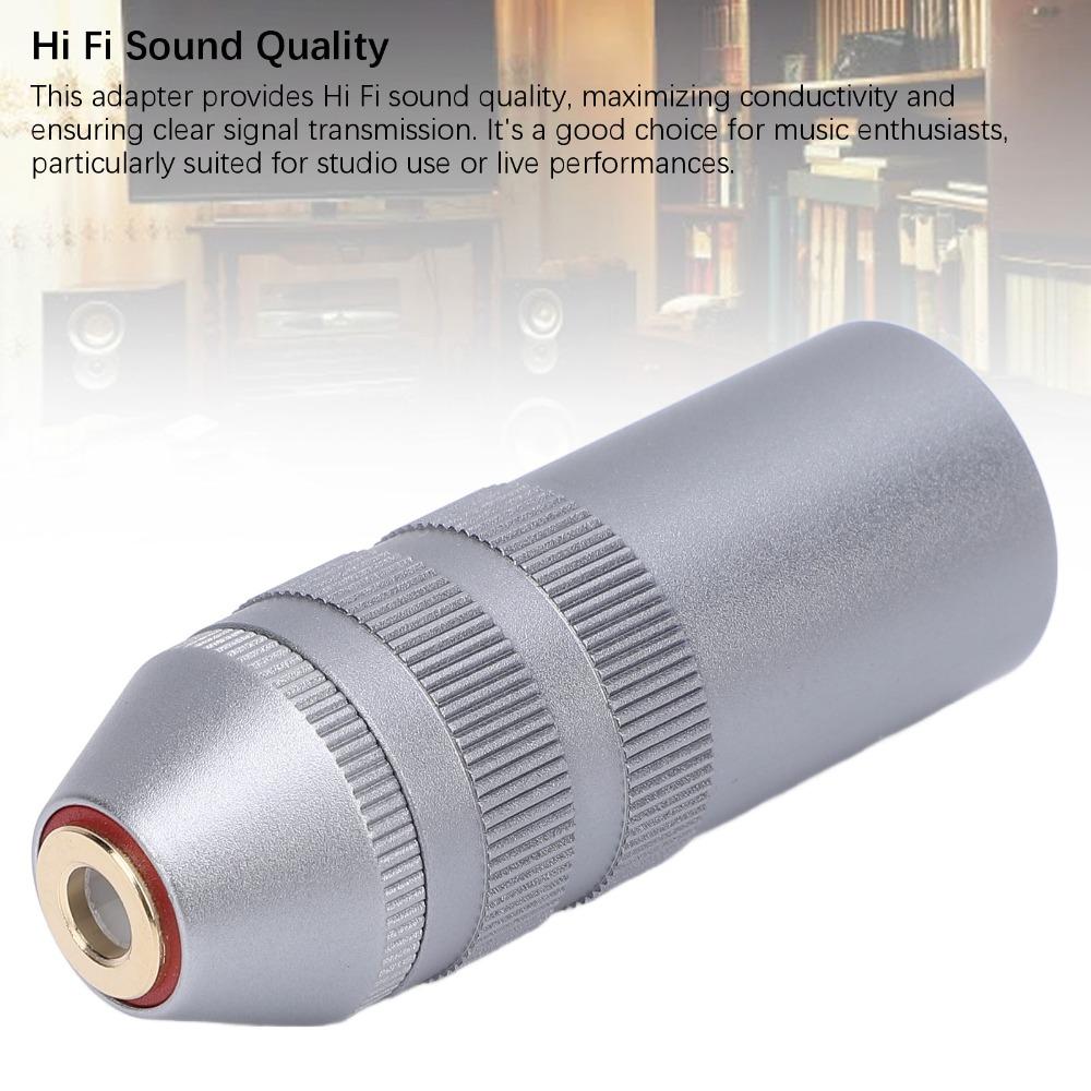 Portable XLR to 4.4mm Adapter Plug and Play Audio Adapter Microphone