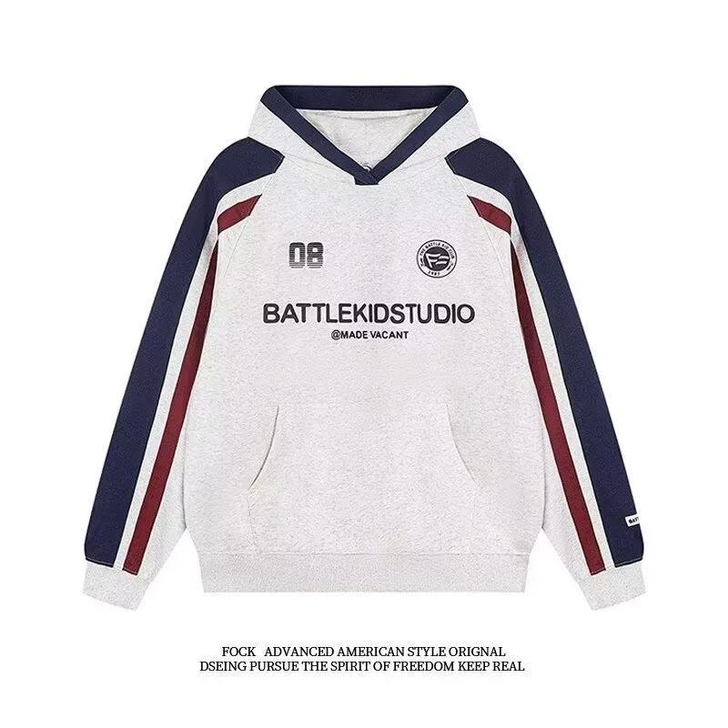 American Retro Hip Hop Loose Sport Long Sleeve Sweatshirt Men's Style Hot Sale Of The Season Autumn Winter Casual Overhead Shirt