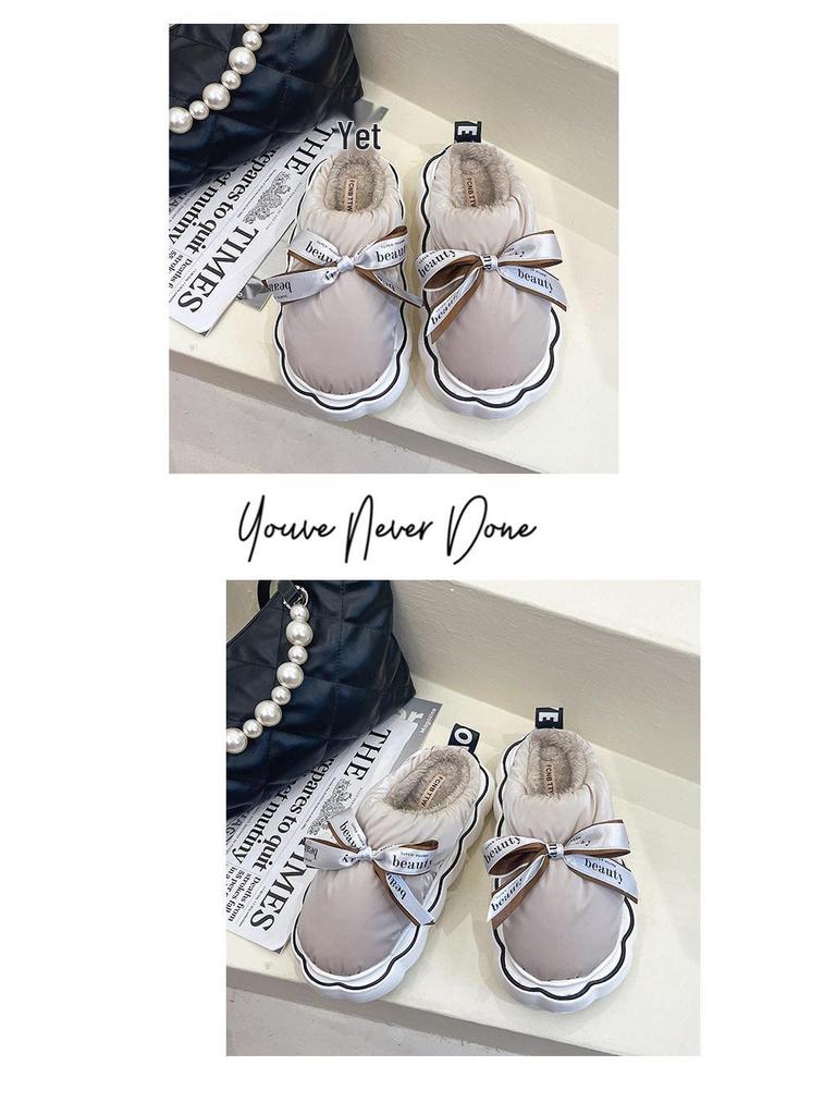 Women's Winter Cotton Slippers with Thick EVA Sole - Soft, Warm, and Versatile for Indoor and Outdoor Use