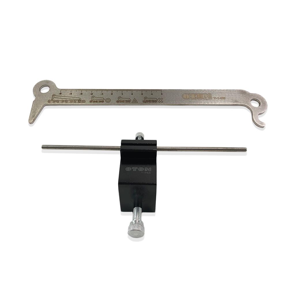 Universal Motorcycle Chain Checker Chain Adjusting Alignment Tool For KTM HUS HONDA YAMAHA SUZUKI 520/525/530 Chain Tool