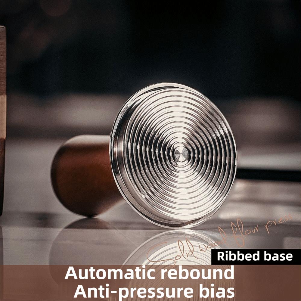 Portable 51/53/58MM Coffee Tamper Stainless Steel Base Wooden Handle DIY Coffee Tool Durable Barista Tool Coffee Brewing
