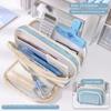 Stationery Storage Pouch Portable Pencil Case Multi-functional School Pencil Storage Bag